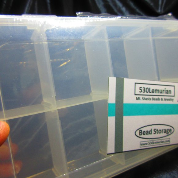 Plastic 10 Compartment Bead Storage Jewelry Organizer - Picture 2 of 7